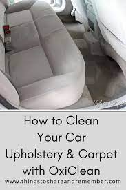 How To Clean Car Seats With Oxiclean