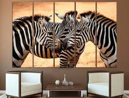 Zebra Wall Art Print Safari Nursery Art
