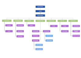 Basic Company Org Chart Template Cacoo