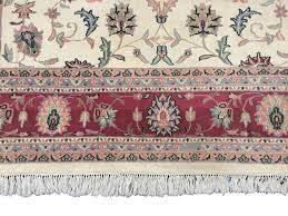 hand knotted wool indian rug