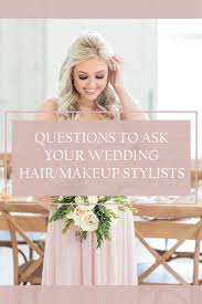 your wedding makeup and hair stylists
