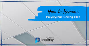 how to remove polystyrene ceiling tiles
