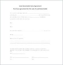 Vehicle Sale Contract Template Panopticon Me