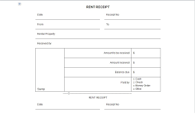 6 Printable Rental Receipt Form Template Excel Tmp