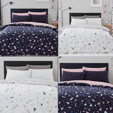 terrazzo duvet quilt cover with pillow
