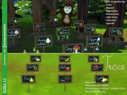 Sims Resource Signs For Gardening Trees