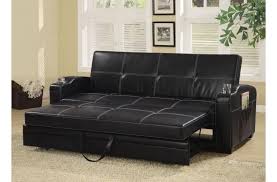 avril black queen sofa bed leather