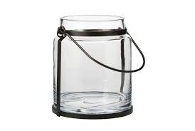 smith hawken glass hurricane lantern