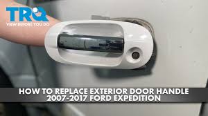 how to replace exterior door handle