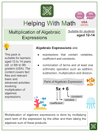 Algebraic Expressions Math Worksheets