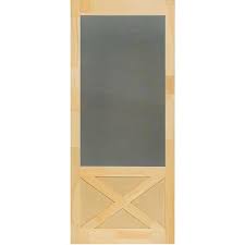 Thompson Natural Pine Screen Door