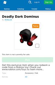 I got one of the rarest #roblox toy codes ever, the deadly dark dominus! Cytheur Na Twitteru Releasing An Item As Desirable As A Dominus Through A Roblox Toy Code Is A Sneaky Way To Promote Gambling Users Will Now Mindlessly Throw Money At Toy Codes