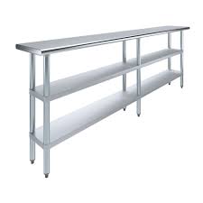 14 x 96 stainless steel work table