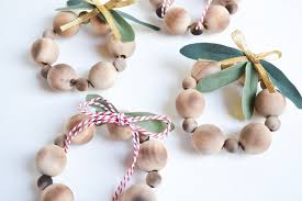 diy christmas ornaments mini wood bead