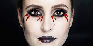 bleeding eyes halloween makeup tutorial