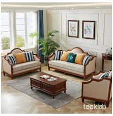 Buy Classic Indian Teak Wood Sofa Set