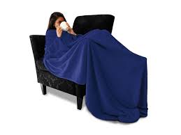 blanket with snug rug fleece sleeves in
