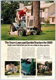 Sears Tractor Lawn Mower Vintage 1960 S