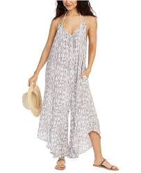 Printed Flowy Cover Up Jumpsuit