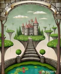 Wall Mural Fairytale Castle Pixers Hk