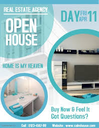 Real Estate Open House Flyer Advertisement Template Postermywall