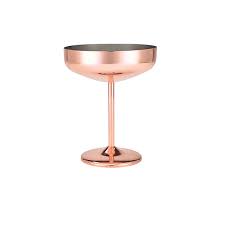 Copper Cocktail Coupe Glass 10 5oz
