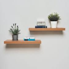 Pk2 Easy Fit Floating Shelves Light