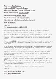 pay for deletion agreement letter to