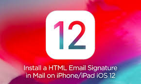 html email signature in mail app
