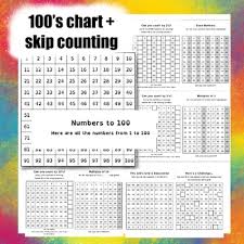 100 S Chart Activities Including Numbers To 100 And Skip Counting 2s 5s And 10s