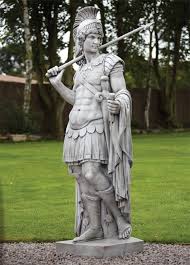 roman gladiator stone sculpture large