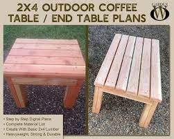 Outdoor Coffee Table End Table Plans