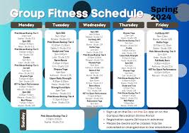 fitness cl schedules recreation