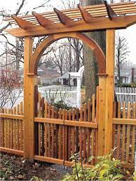 Wooden Cedar Arbor Made Out Of Western