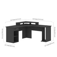 hton 66w l shaped corner gaming desk