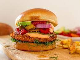 vegan sweet potato burgers oil free