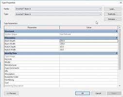 unique beam family in revit 8020 bim