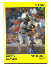 It is estimated that only 5,000 tiffany. 1990 Star Barry Bonds Promo Error Card Card Labels Bobby Bonds Blank Back At Amazon S Sports Collectibles Store
