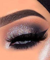 eye makeup trends shimmery icy grey
