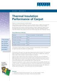 thermal insulation performance of