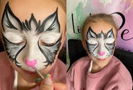 cat face paint for halloween