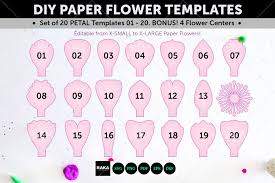 20 paper flower svg paper flower