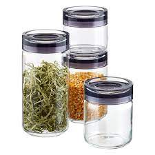 Grigio Glass Canisters By Guzzini The