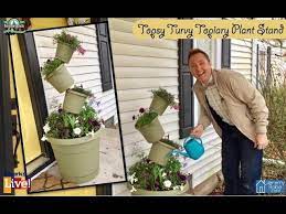 topsy turvey topiary plant stand