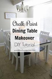 chalk paint dining table makeover diy