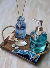 Resin Art Ocean Wave Candle Tray