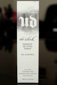 de slick oil control makeup setting spray