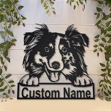 Australian Shepherd Dog Metal Sign Art