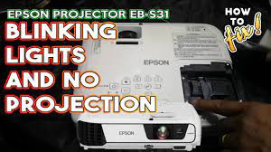 epson projector blinking led light and