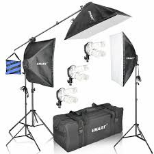 Emart 2400 Watt Continuous Lighting Studio Kit With Three Softbox Photography 673257861054 Ebay Softbox Photography Photography Lighting Kits Softbox